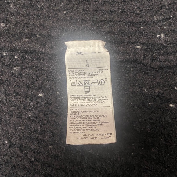 Old Navy Black Knit Long Cozy Cardigan Sweater - Picture 4 of 5